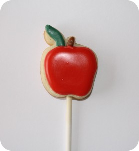 Apple Cookie On a Stick