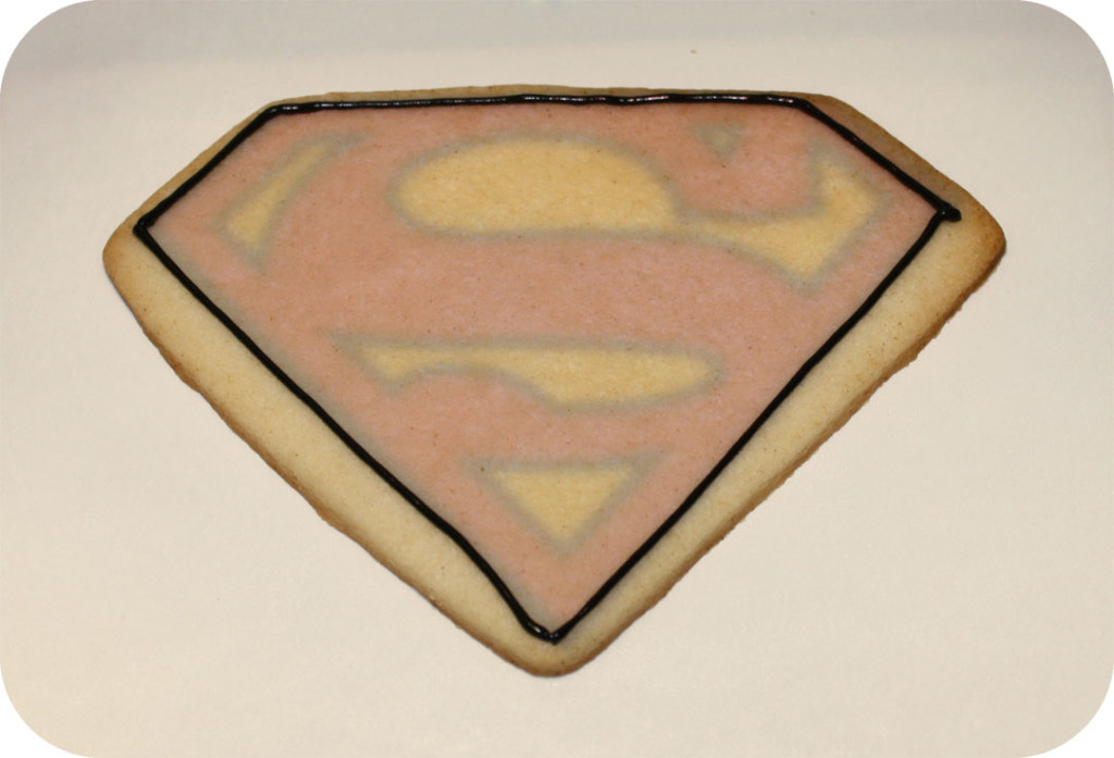 Super Man Cookies by Hand