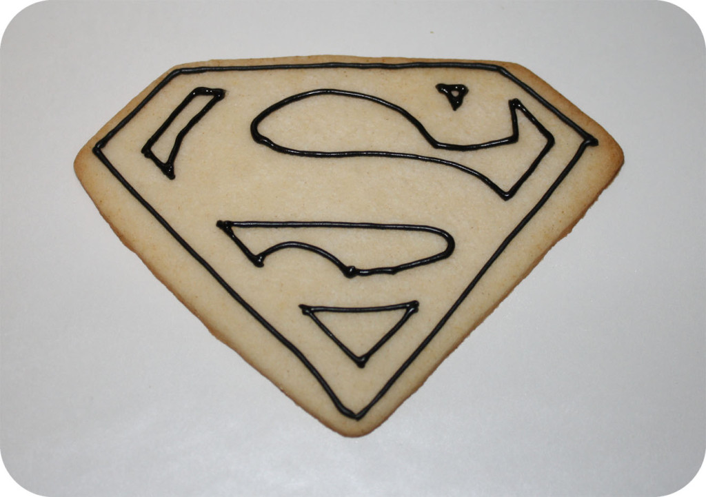Super Man Cookies by Hand